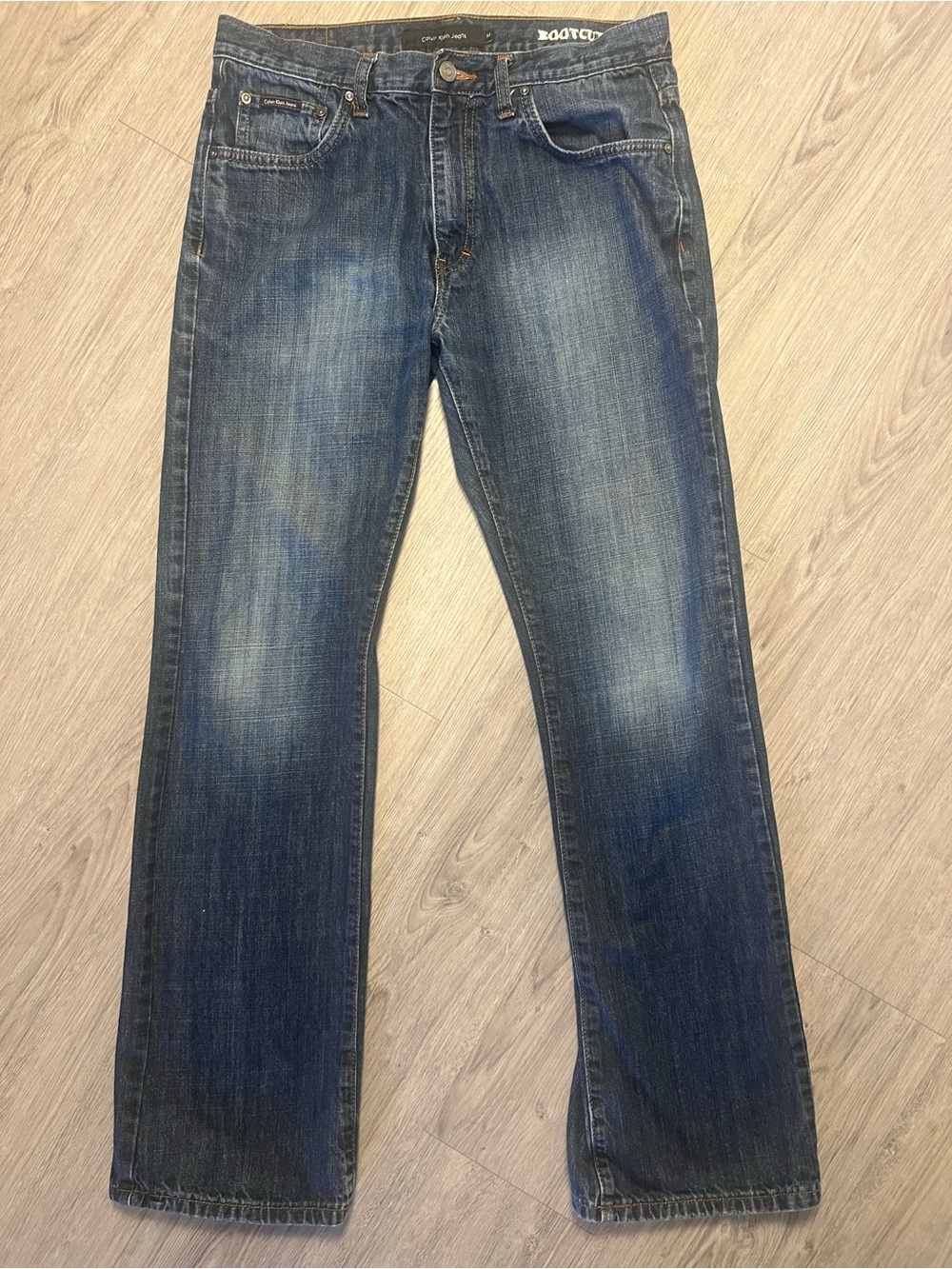 Calvin Klein Jeans Men's Blue Bootcut Denim